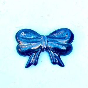 Sterling Silver Bow Pin